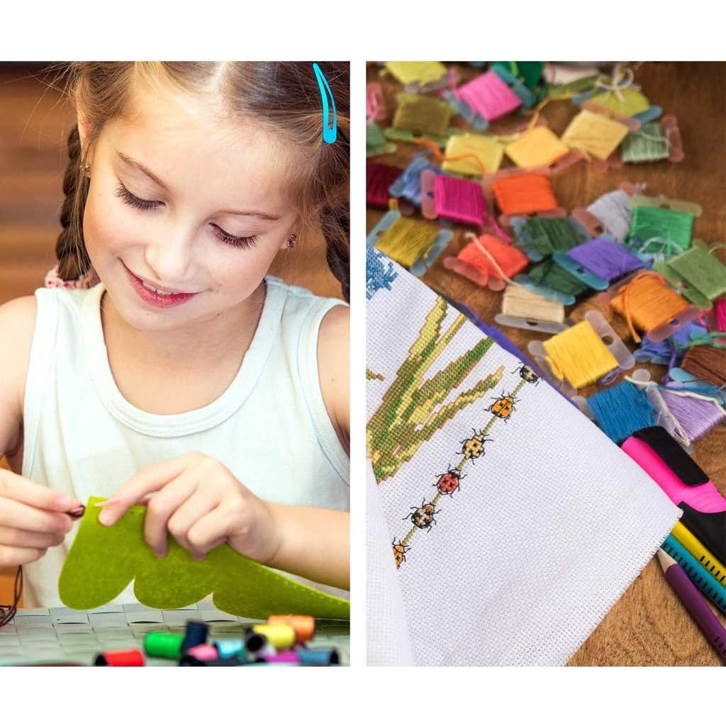 Caja Organizadora de Hilo de Bordado WILLBOND con 100 Bobinas