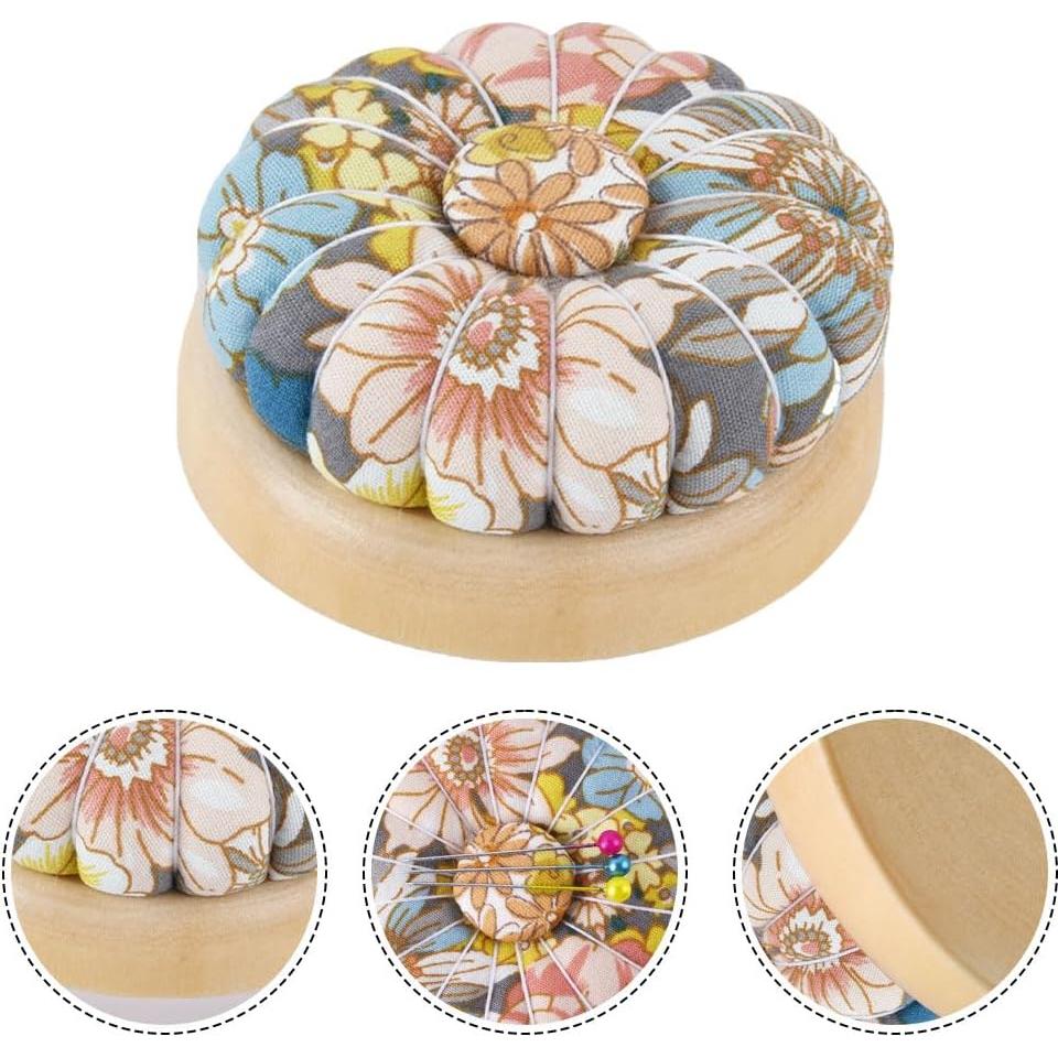 Almohadilla para Agujas Wanshui Calabaza Floral 7x3cm