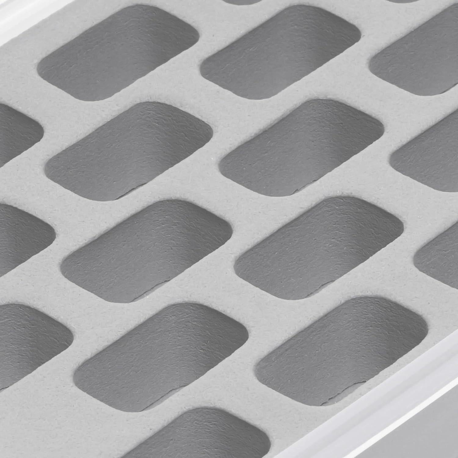 Caja de Bobinas Dritz 28 Compartimentos Transparente