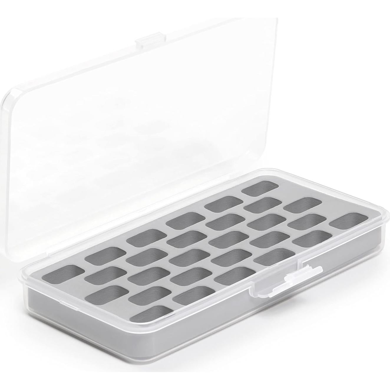 Caja de Bobinas Dritz 28 Compartimentos Transparente
