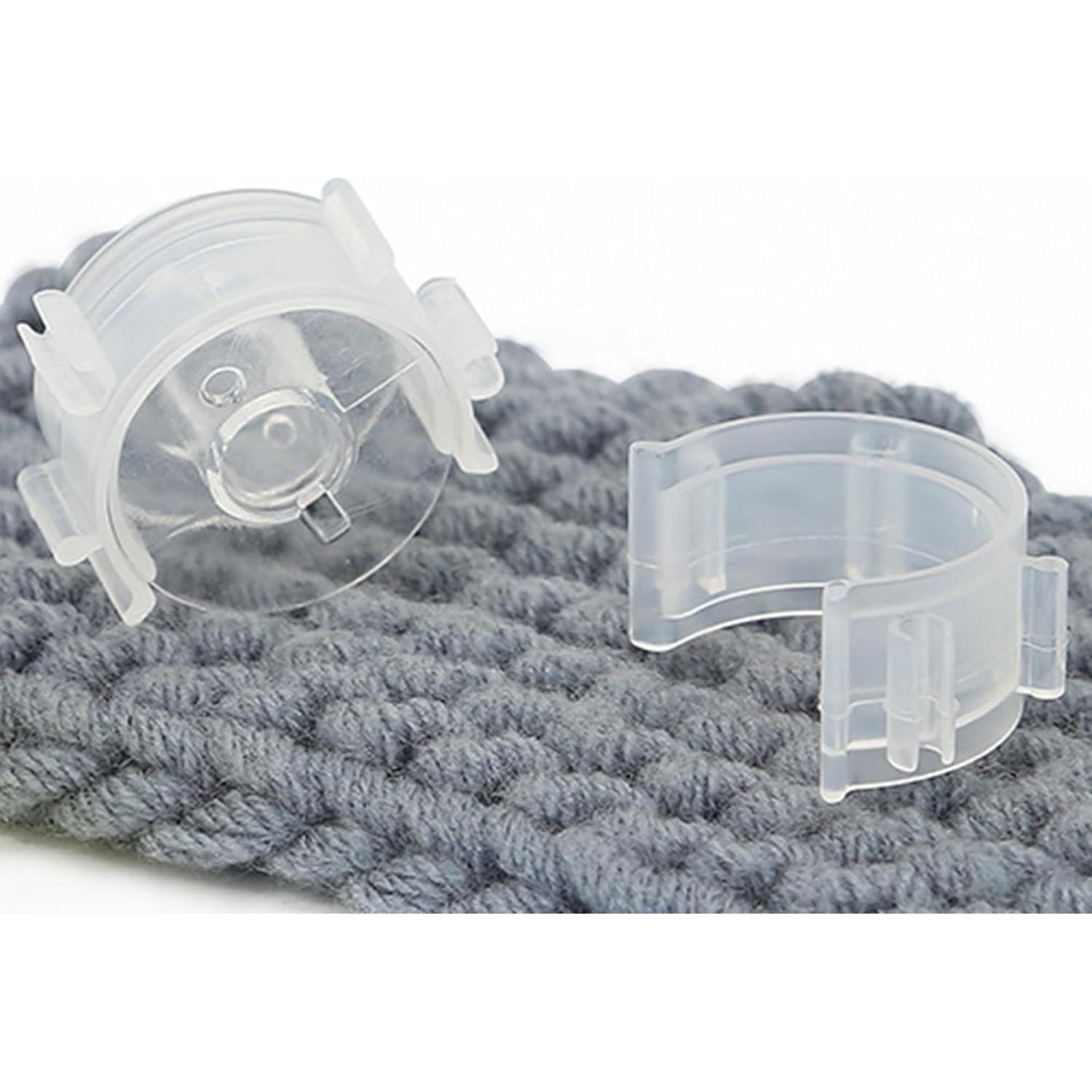 50 Clips para Bobinas de Costura LXLVOUEG Transparente