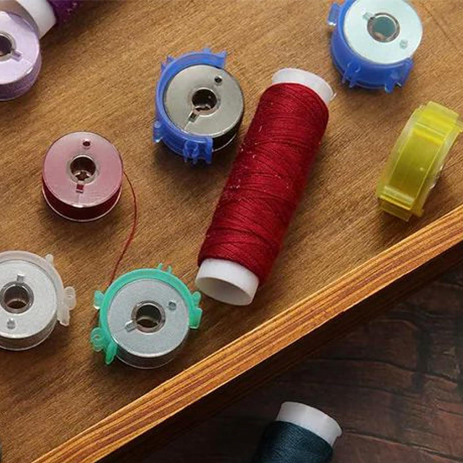 50 Clips para Bobinas de Costura LXLVOUEG Transparente