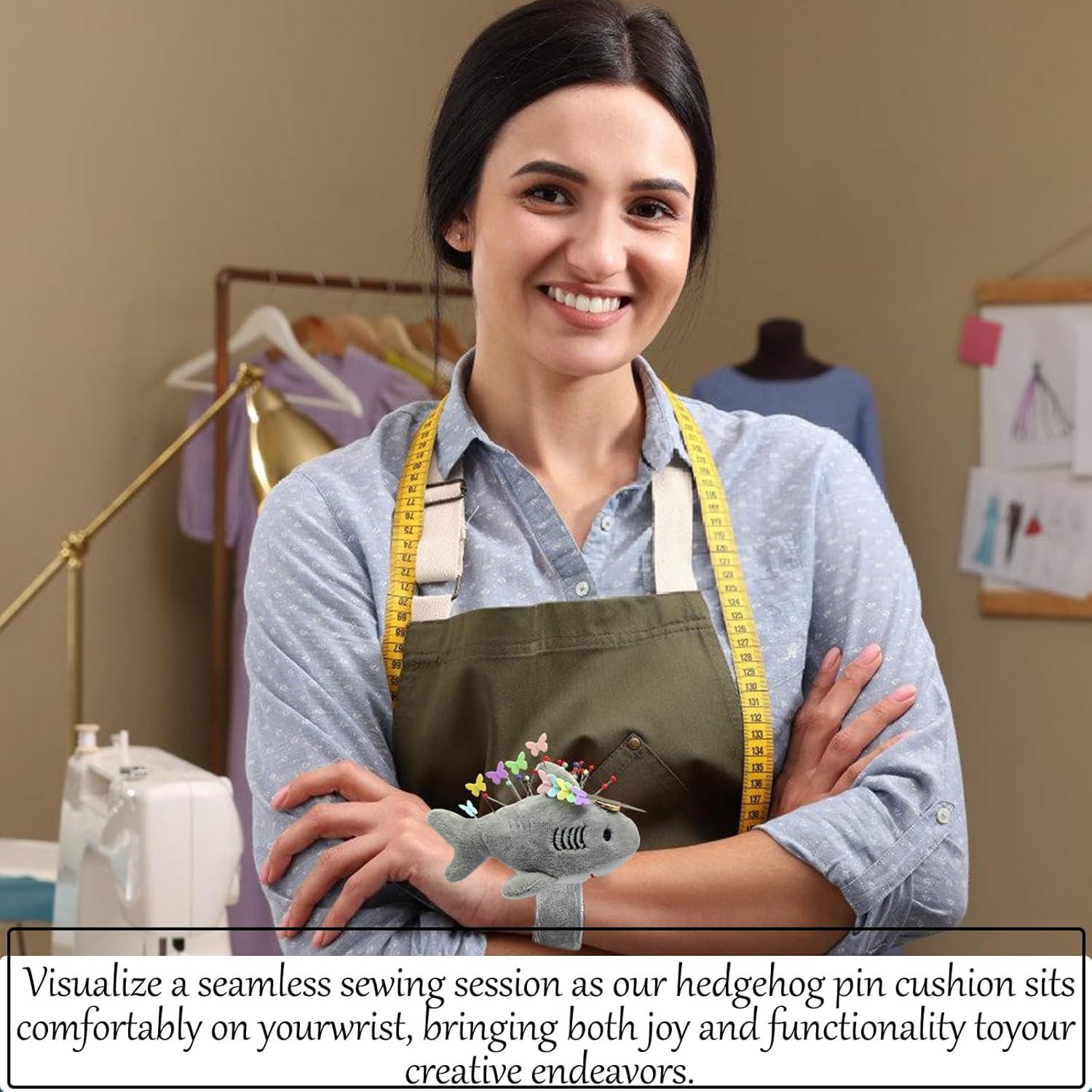 Almohadilla de Muñeca Tiburón ZDSH con 50 Alfileres Mariposa