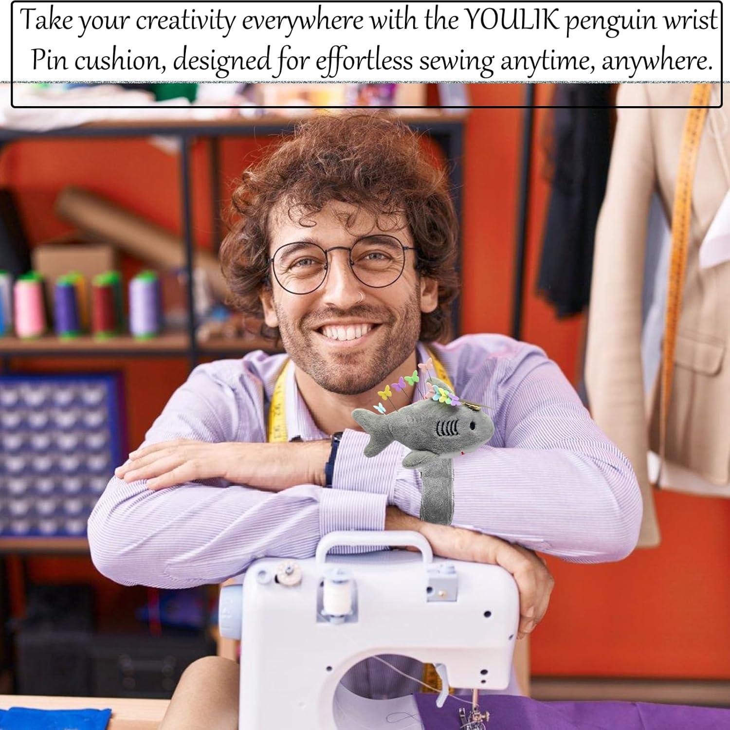 Almohadilla de Muñeca Tiburón ZDSH con 50 Alfileres Mariposa