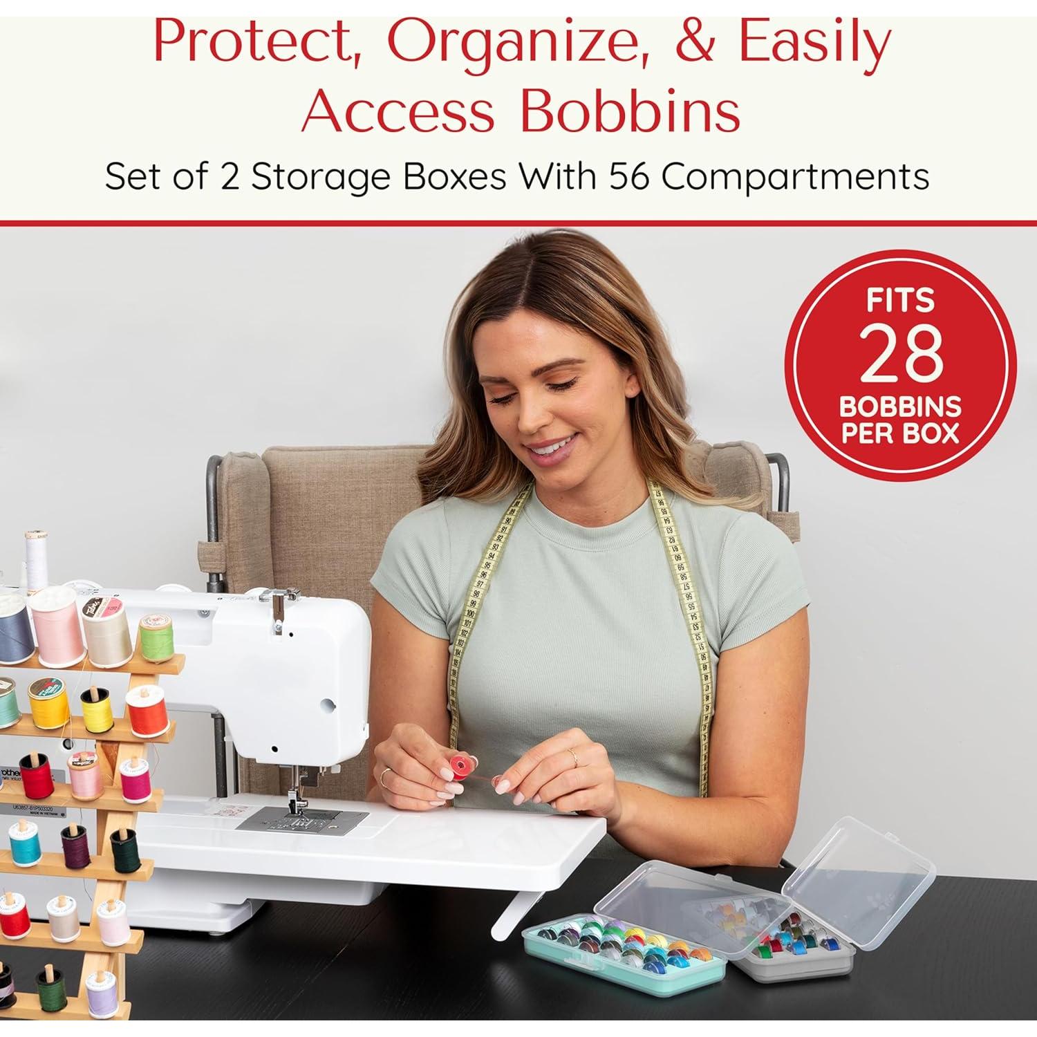 Caja de Almacenamiento de Bobinas Sewphee - 56 Compartimentos