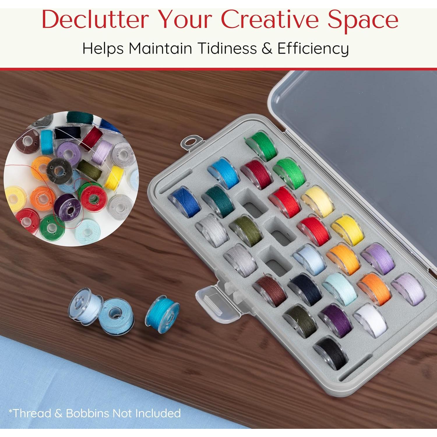 Caja de Almacenamiento de Bobinas Sewphee - 56 Compartimentos