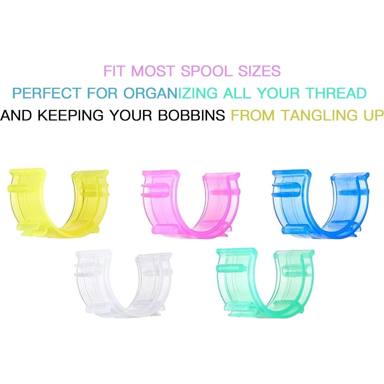 Clips para Bobinas de Costura Joyangy 80 Piezas Transparente