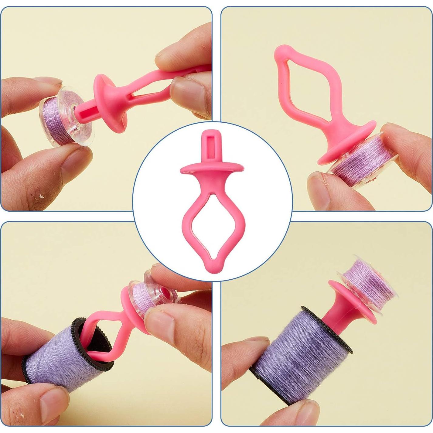 WILLBOND 60 Sujetadores de Bobina de Silicona para Costura