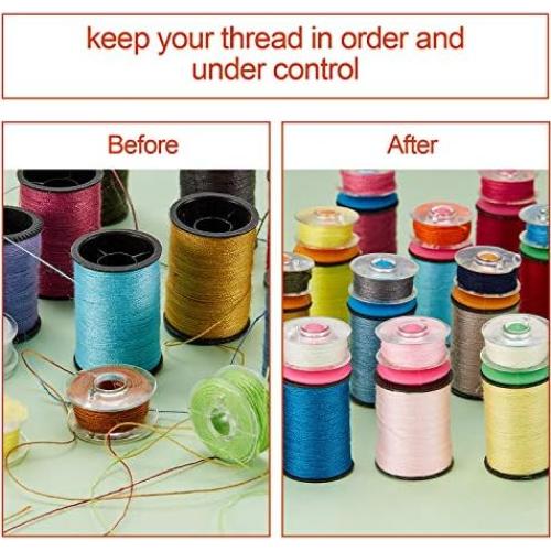 WILLBOND 60 Sujetadores de Bobina de Silicona para Costura