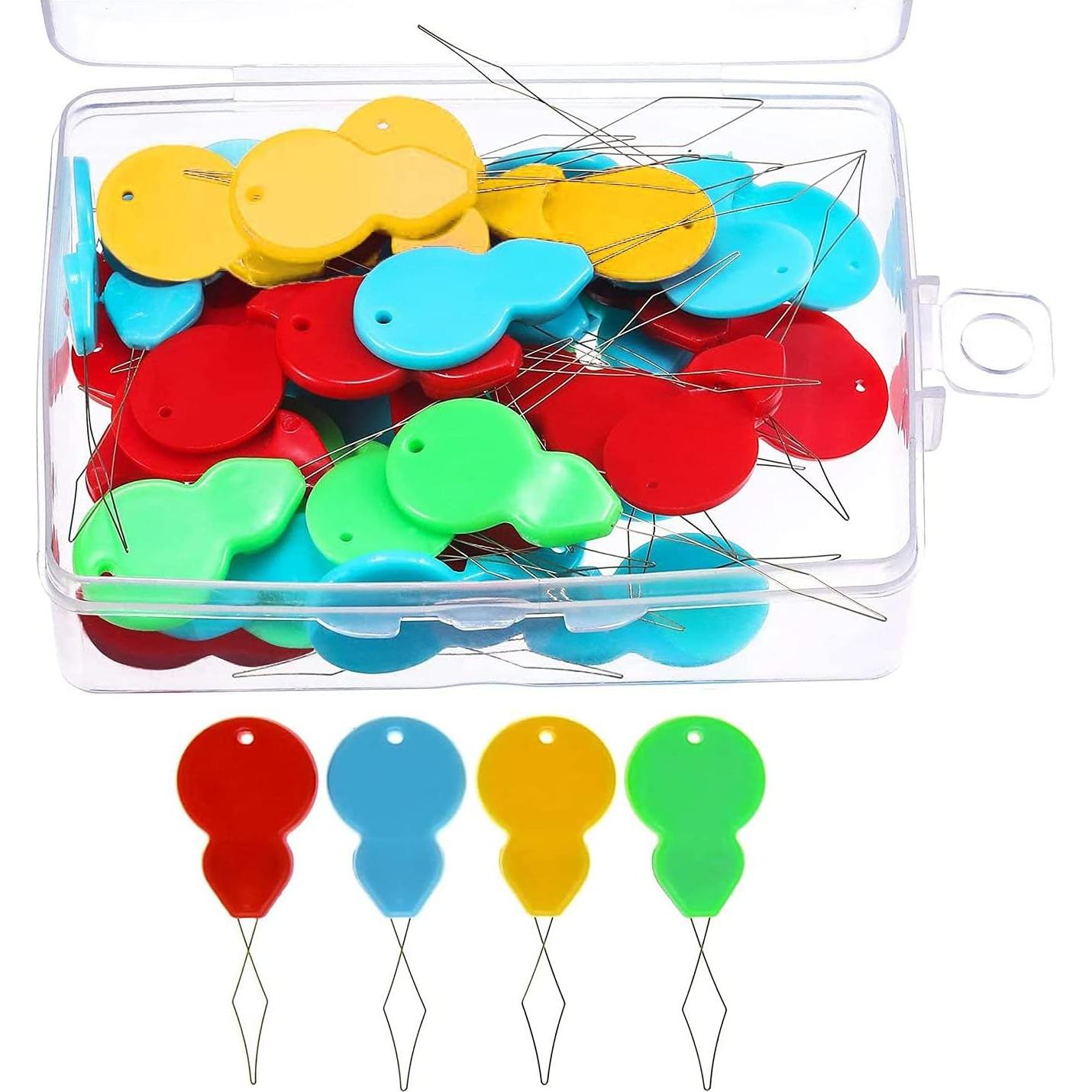 30 Enhebradores de Aguja Phinus de Plástico Multicolor