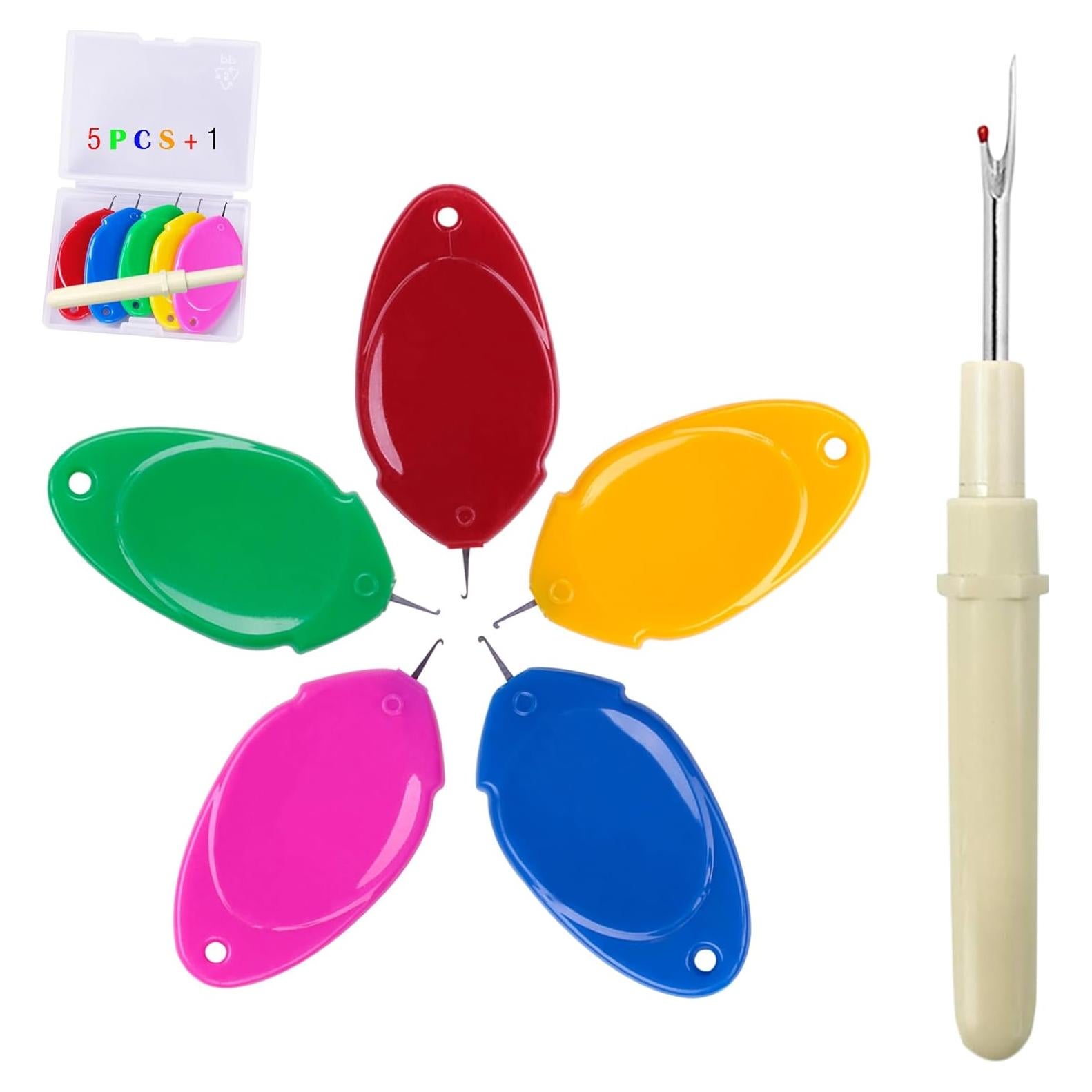 Enhebrador de Agujas Meegy - 6 Piezas Coloridas con Caja
