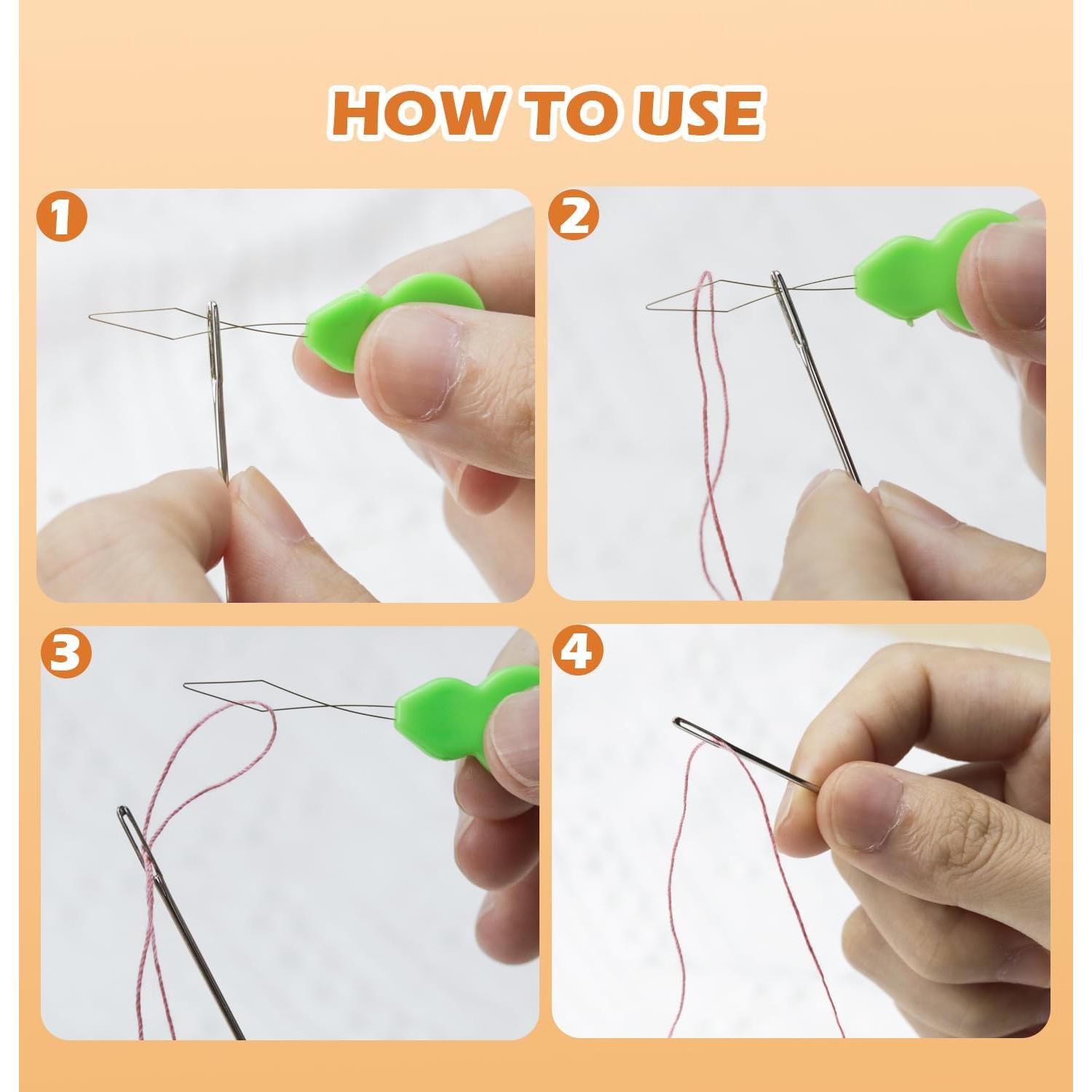 Juego de Agujas de Coser FIVEIZERO 60 Pcs Ojo Grande Acero Inoxidable