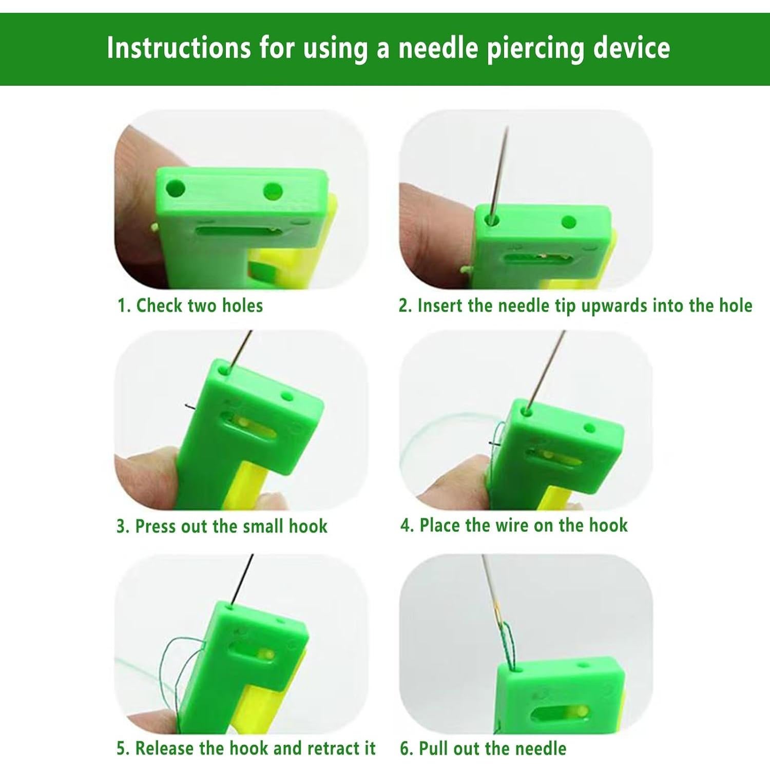 Enhebrador Automático de Agujas Girlsvorlsvi - 3 Piezas