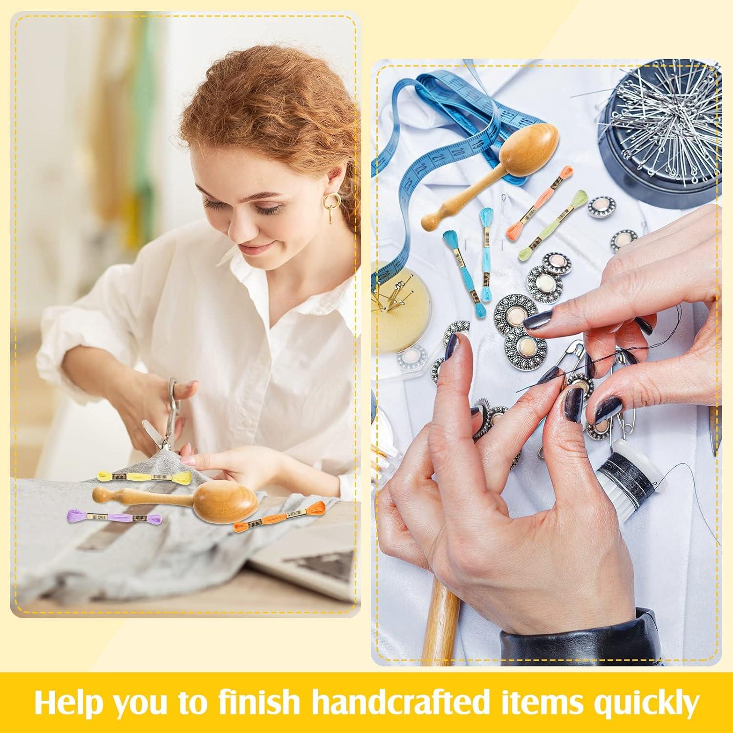 Kit de Remendar Jexine con Huevo de Madera y Hilos 16 Colores