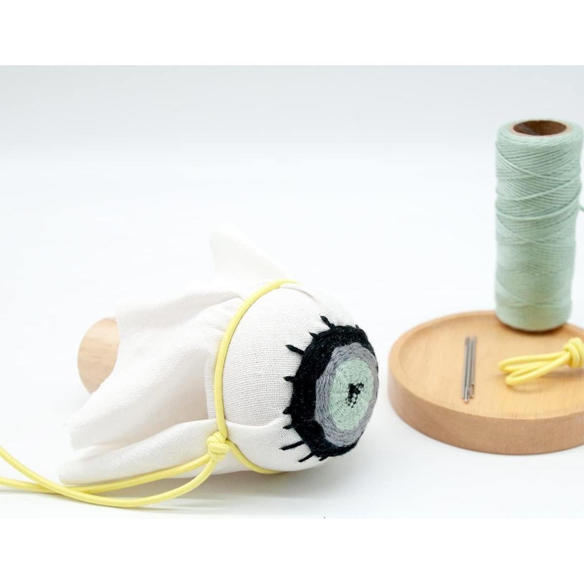 Hongo de Remiendo de Madera para Costura DIY - 10x3x6 cm