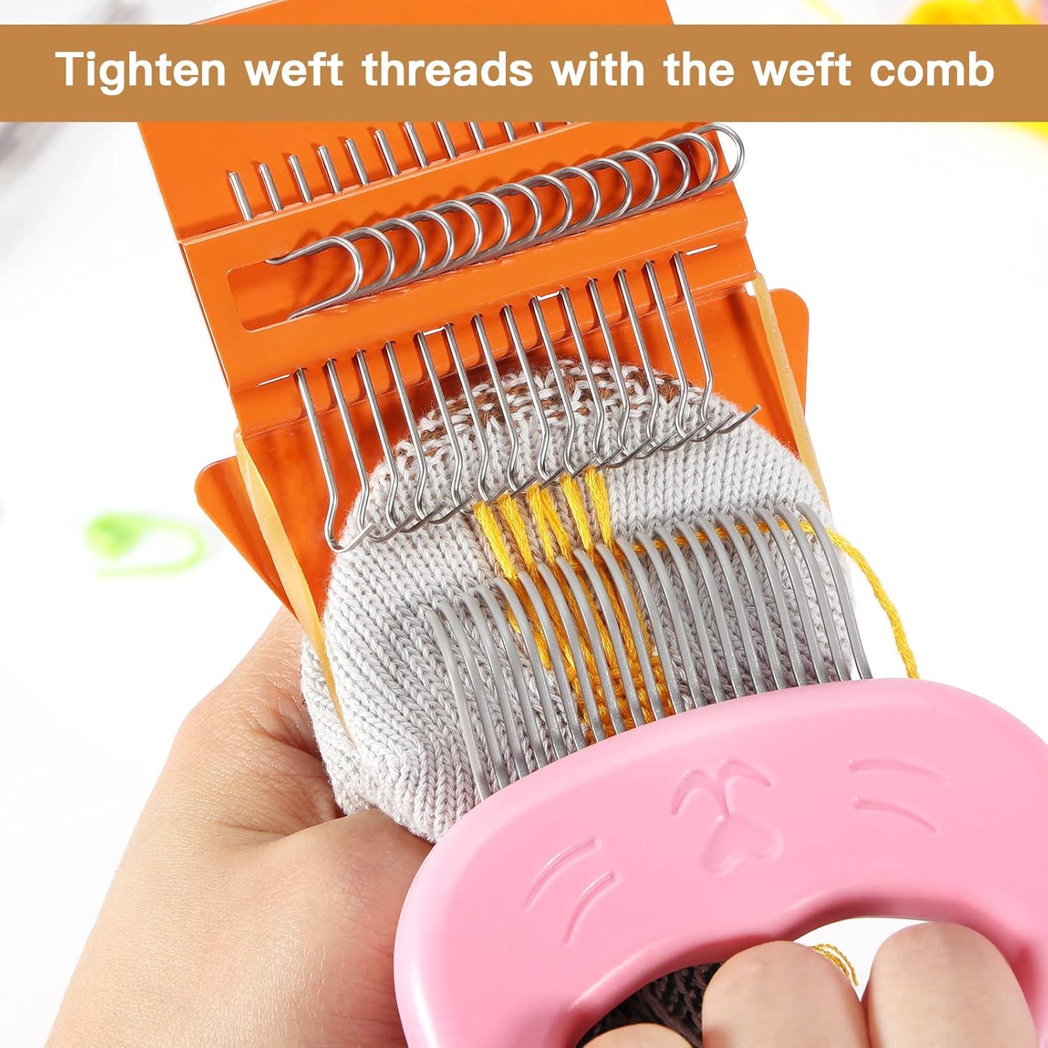 Telar de Remiendos Mini Caydo con 50 Hilos Multicolor