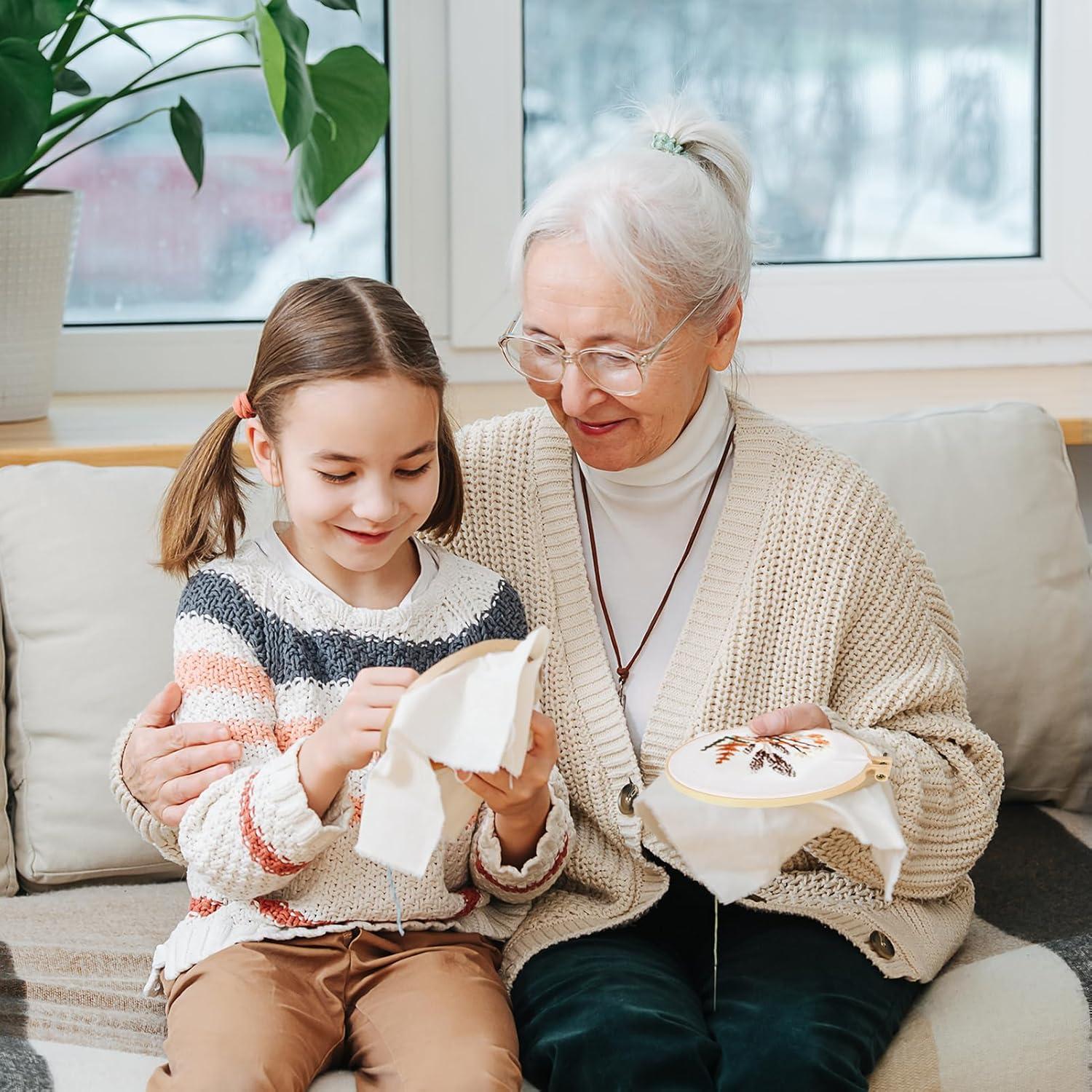 Caydo Juego de Aros de Bordado 6 Piezas 9.2 a 27.1 cm