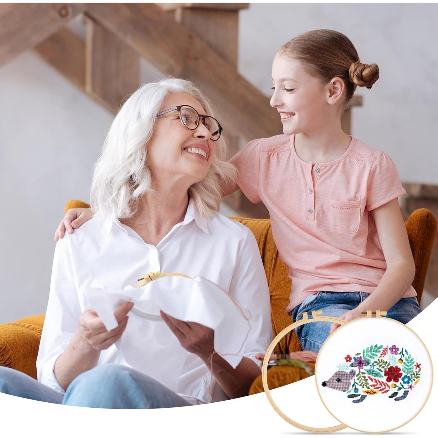 Set de 6 Aros de Bordado Plástico Phinus 9.2 a 27.1 cm