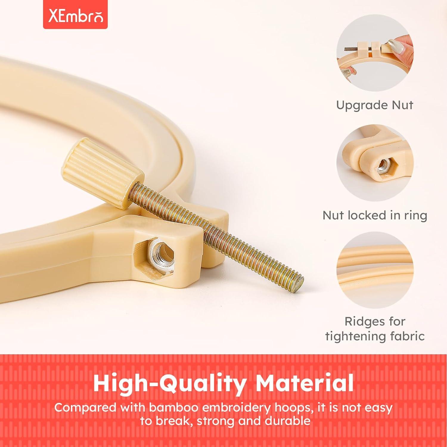 Aros de Bordado Redondos XEmbro 6 Piezas 9.2 a 27.1 cm