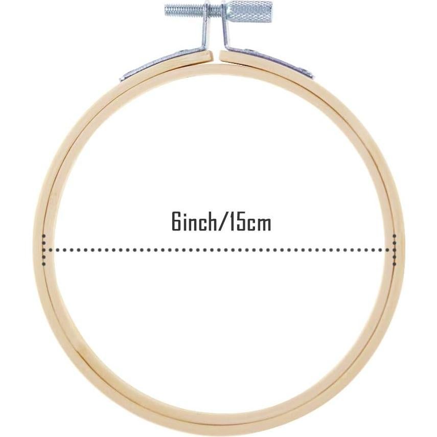 Juego de Aros de Bordado Caydo 12 Piezas 15 cm Redondos