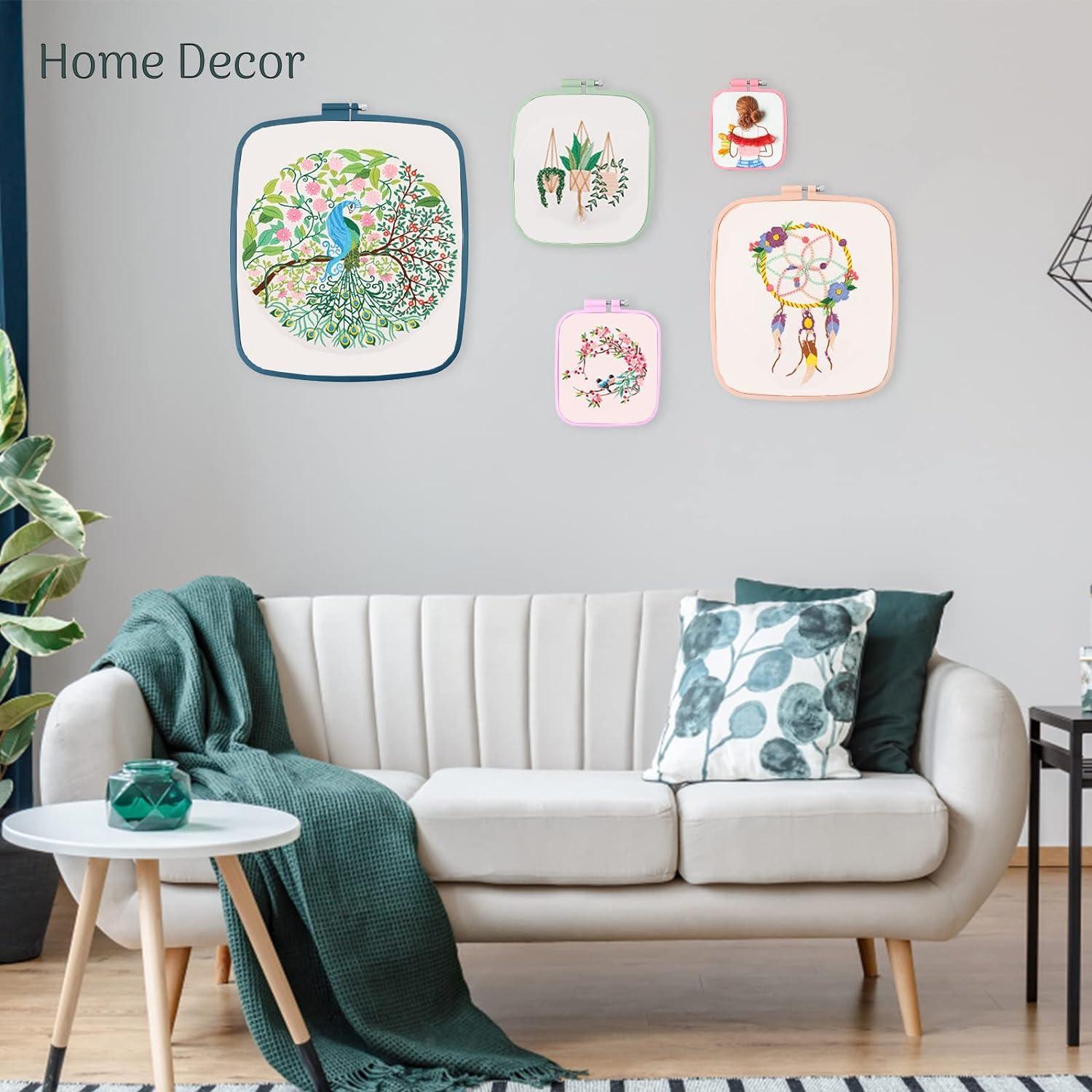 Aros de Bordado Rectangulares MUFEKUM - 3 Piezas (7, 9.5, 14.5 cm)