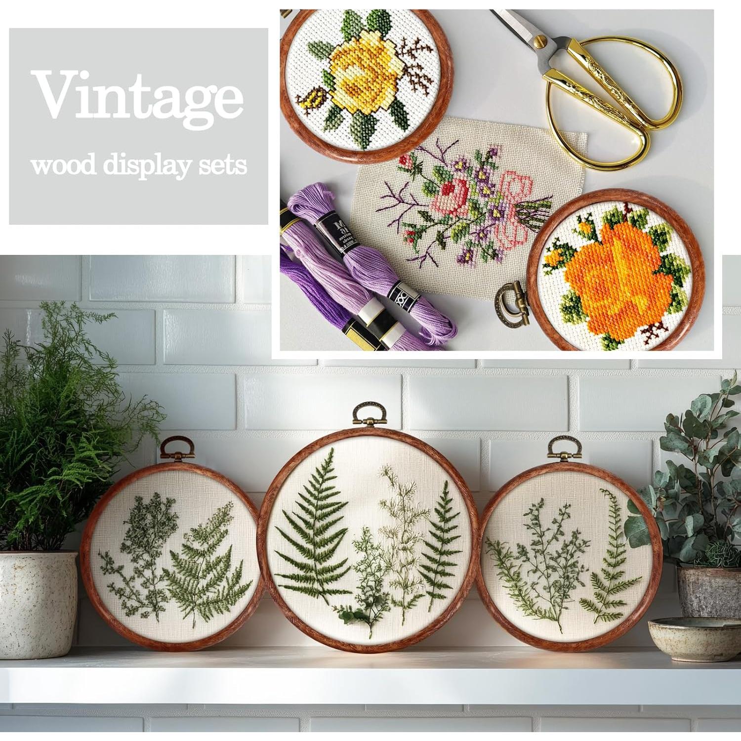 Aros de Bordado Burbell 15 Pcs 9 cm para Manualidades