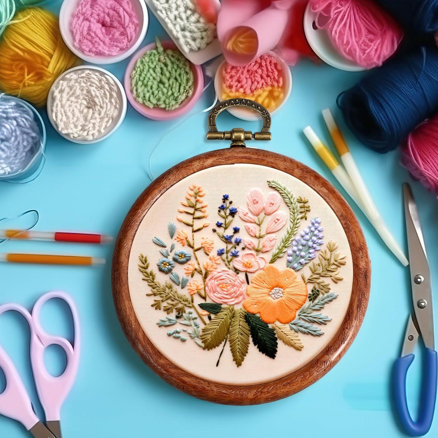 Aros de Bordado Burbell 15 Pcs 9 cm para Manualidades