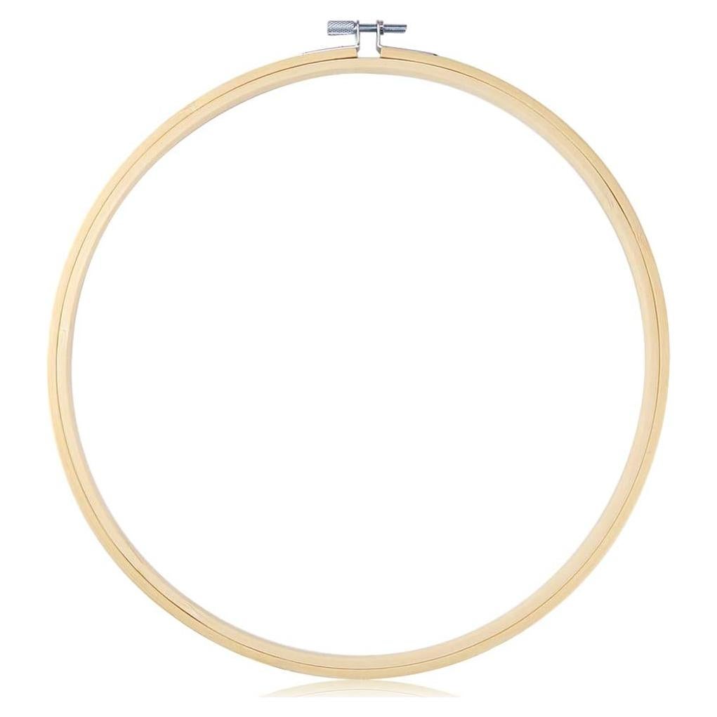 Aro de Bordado Caydo 30.48 cm Madera Natural para Manualidades