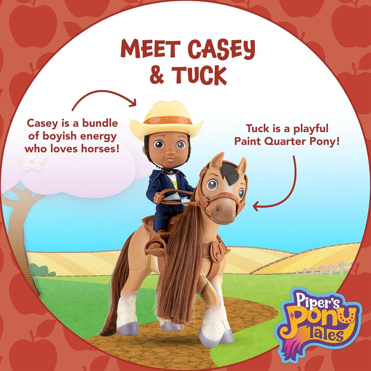 Conjunto de Muñeca y Pony Breyer Casey y Tuck 15 cm