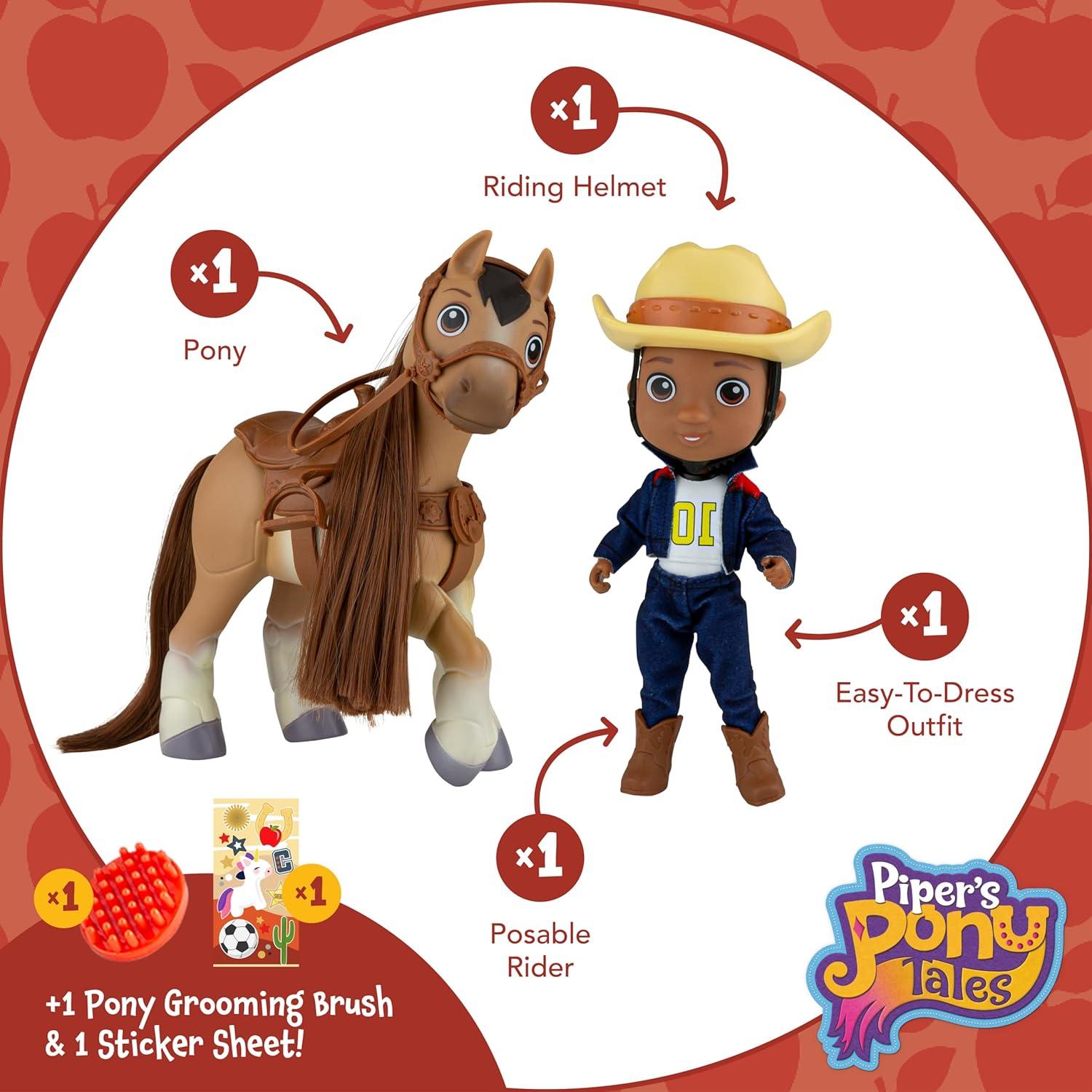 Conjunto de Muñeca y Pony Breyer Casey y Tuck 15 cm
