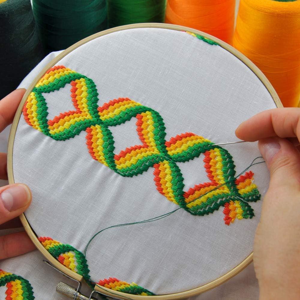 Aros de Bordado Pllieay 7 Piezas de Bambú 10 a 30 cm