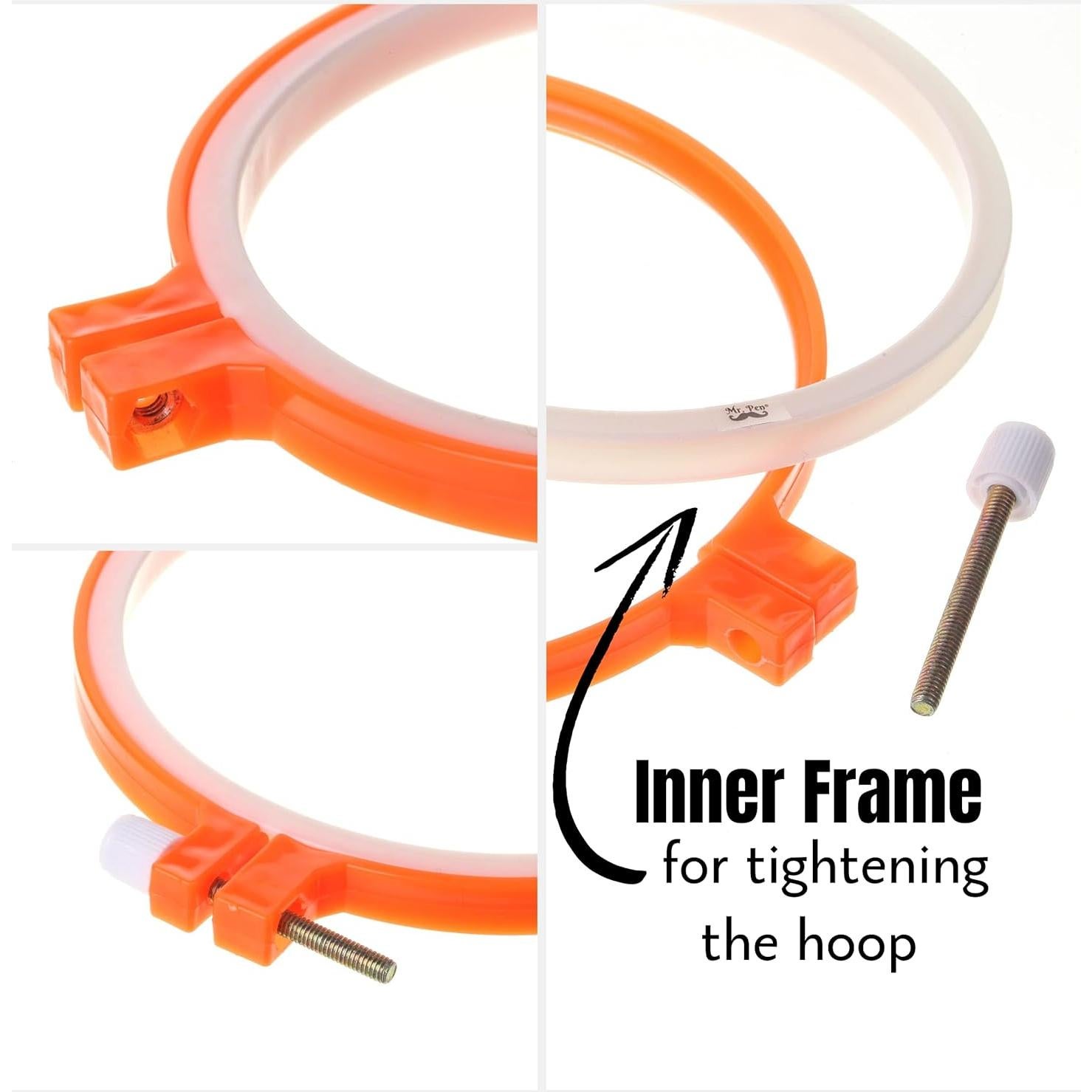 Juego de Aros de Bordado Mr. Pen 6 Piezas 8.6 a 25.9 cm