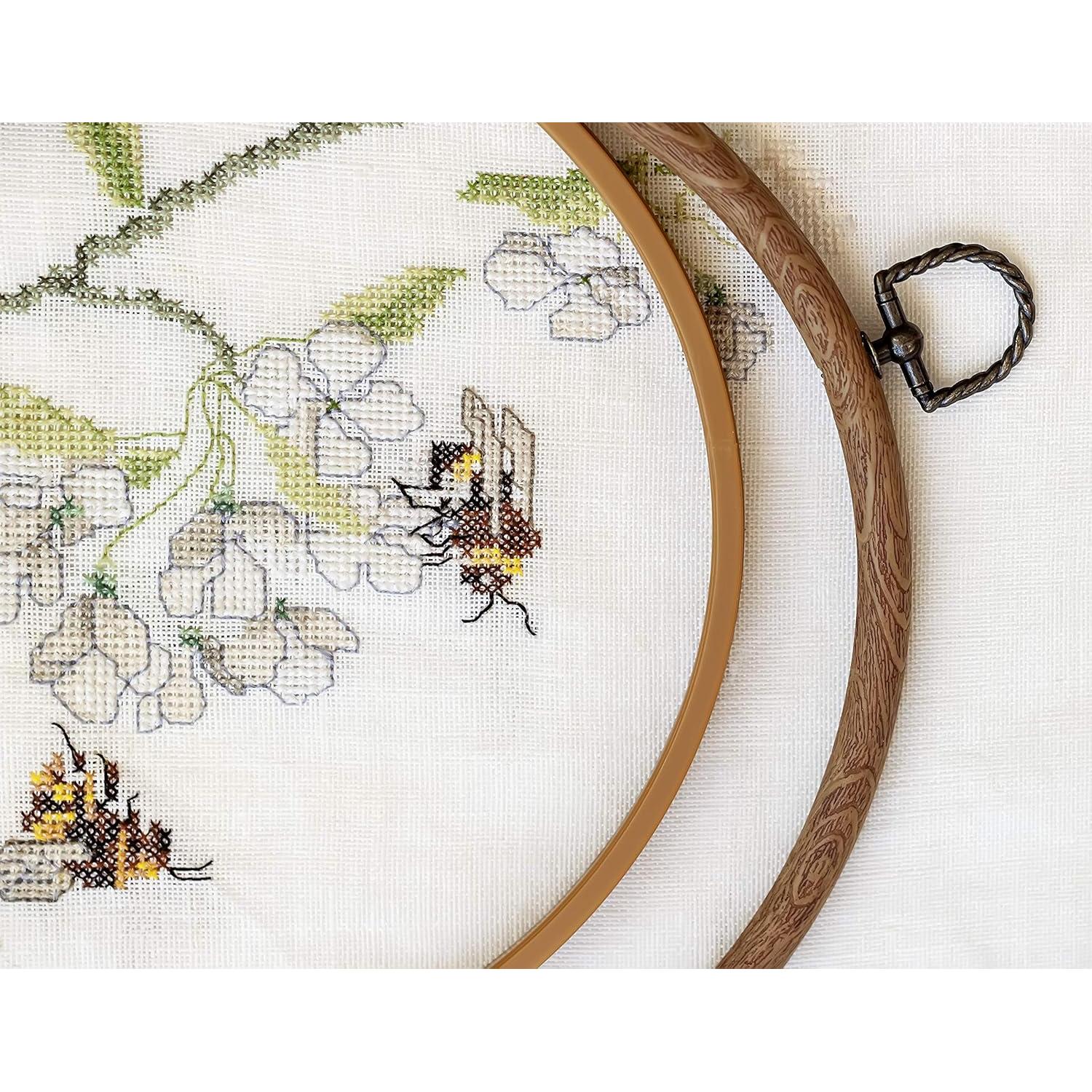 Aros de Bordado Celley Ovalados Vintage 3 Pcs 18x25 cm