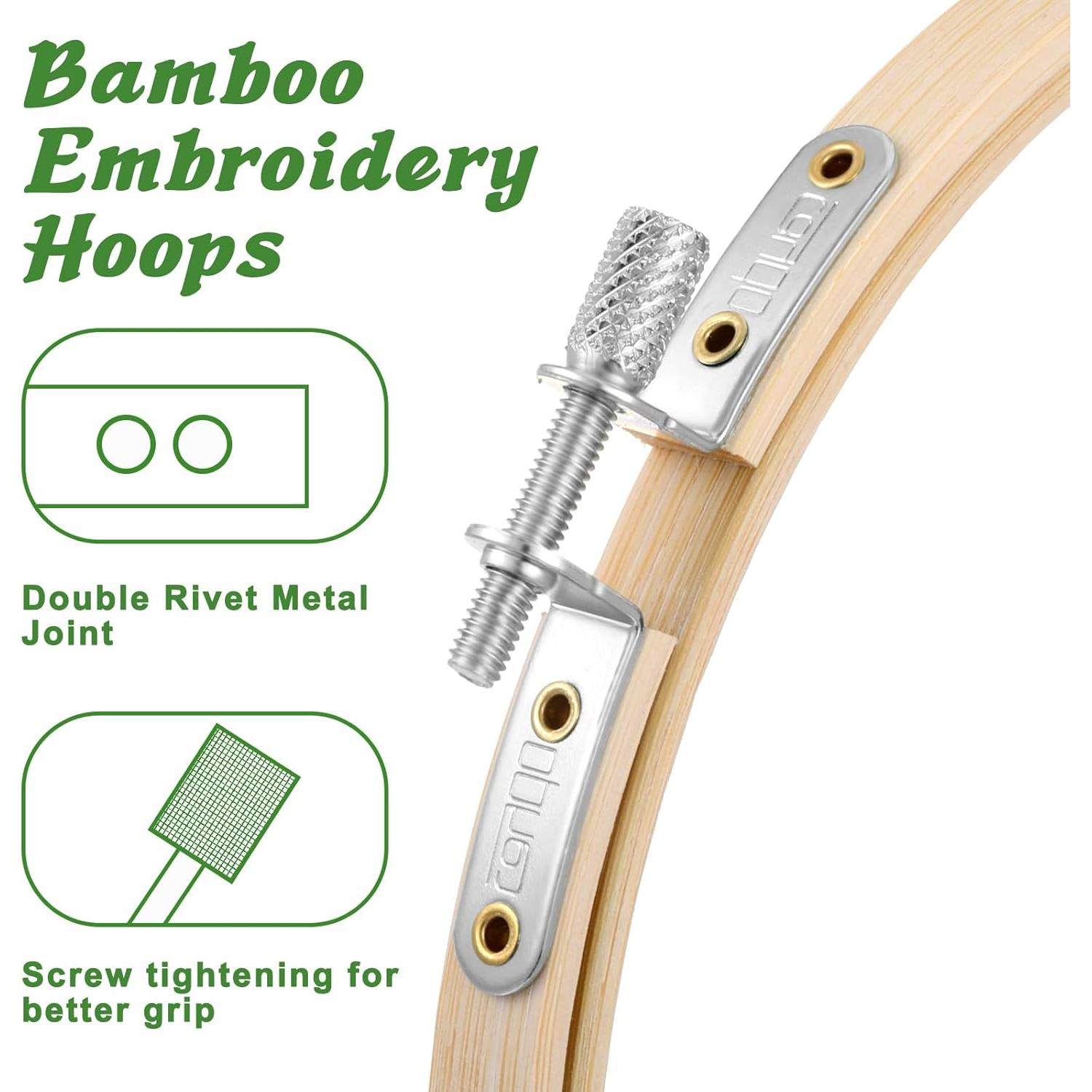 Aros de Bordado Redondos Simarro 10cm y 15cm de Bambú