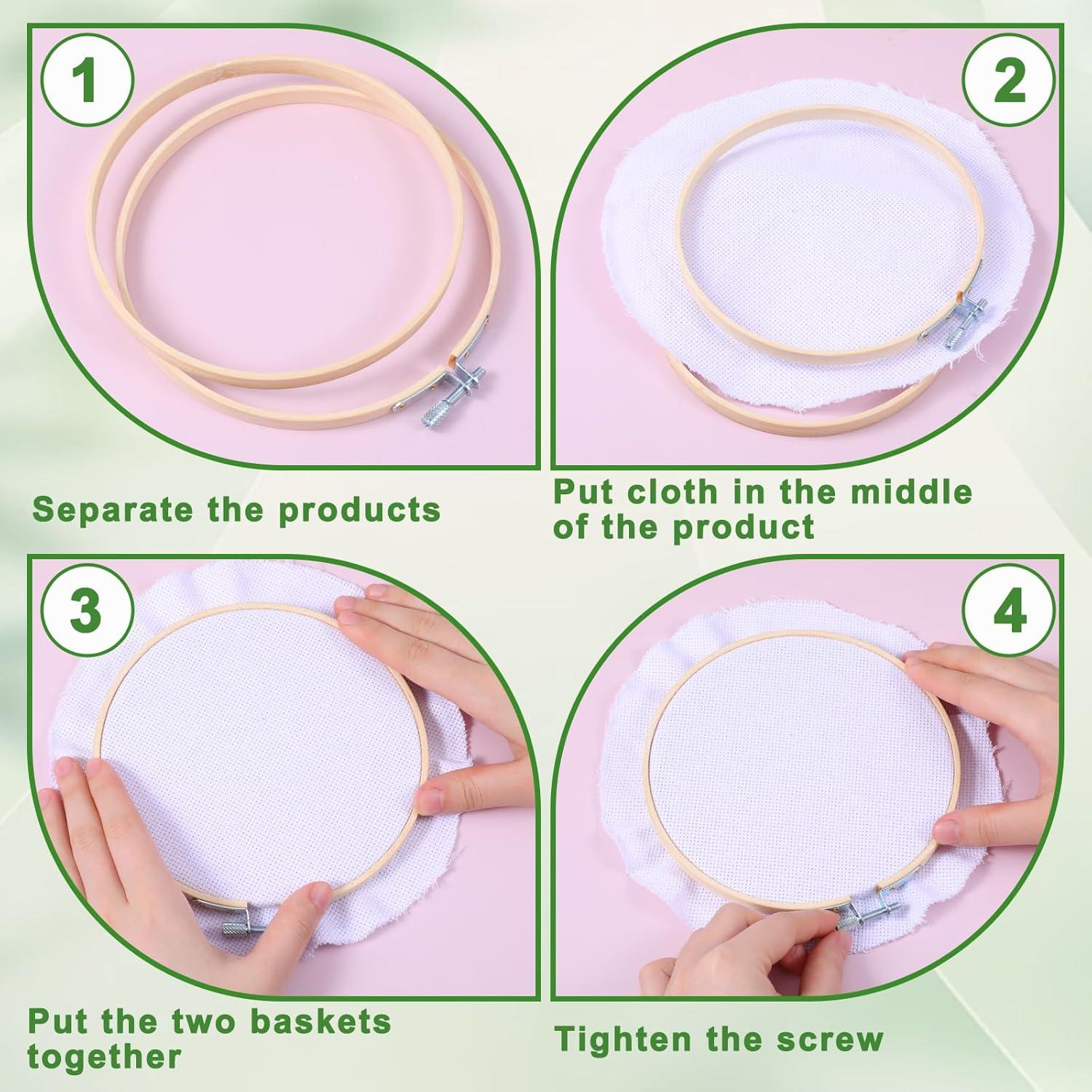 Aros de Bordado Redondos Simarro 10cm y 15cm de Bambú