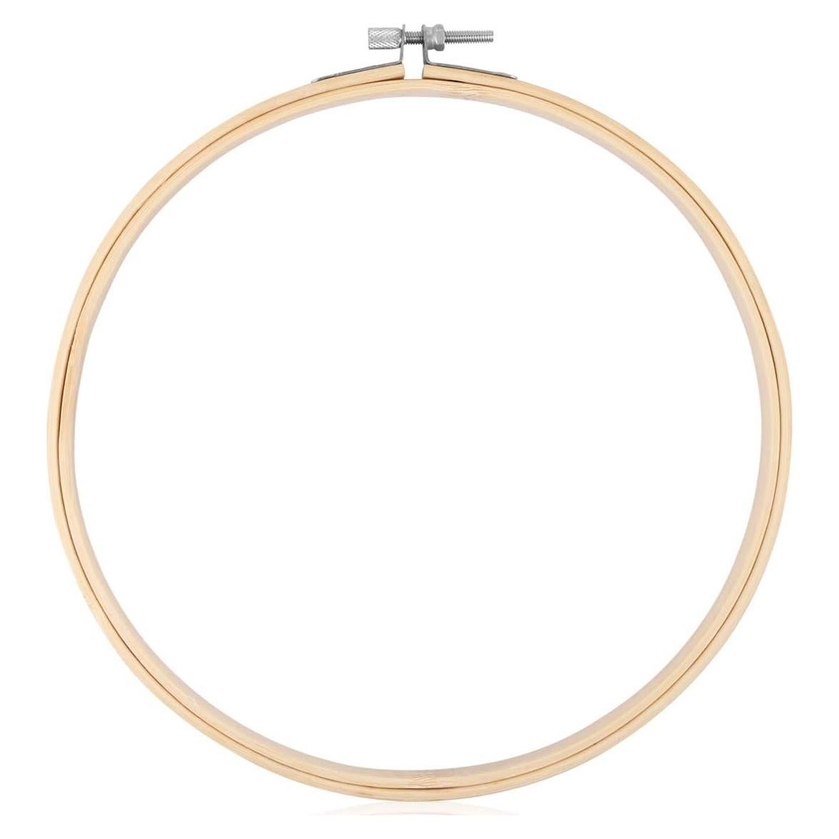 Aro de Bordado KISSBUTY 20 cm de Bambú Natural para Manualidades