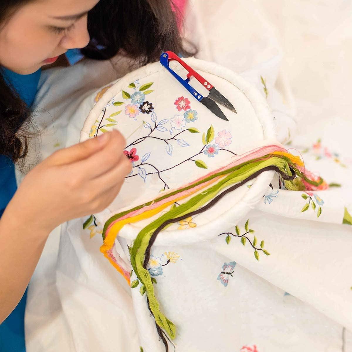 Juego de Aros de Bordado Faylapa 15cm 16 Piezas Ajustables