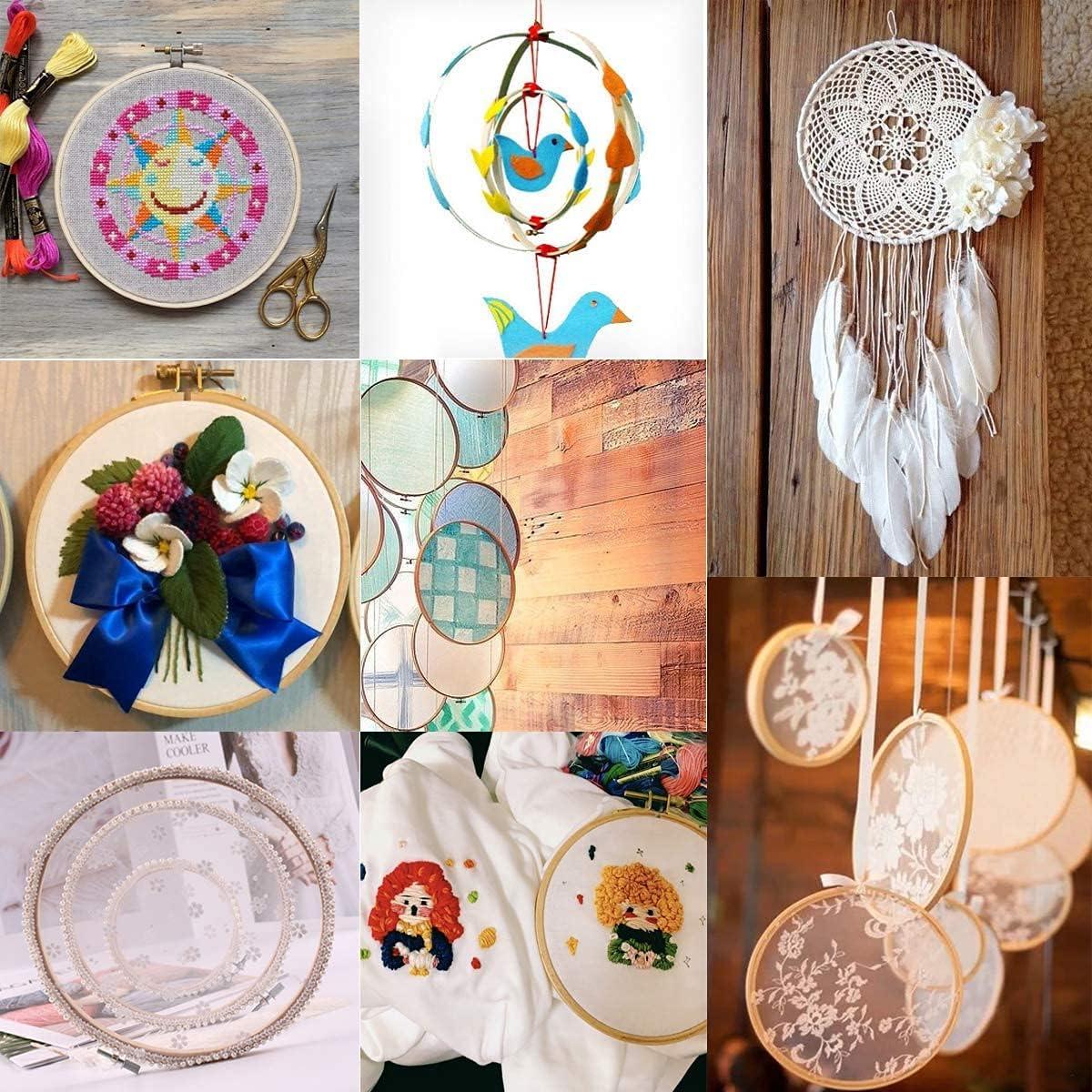 Juego de Aros de Bordado Faylapa 15cm 16 Piezas Ajustables