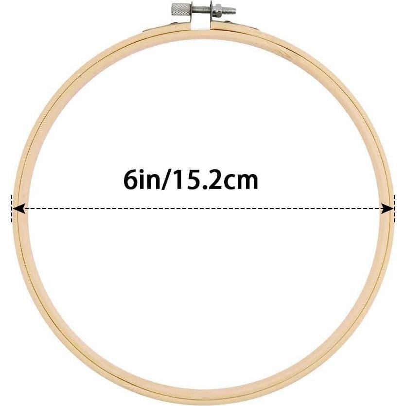 Juego de Aros de Bordado Faylapa 15cm 16 Piezas Ajustables