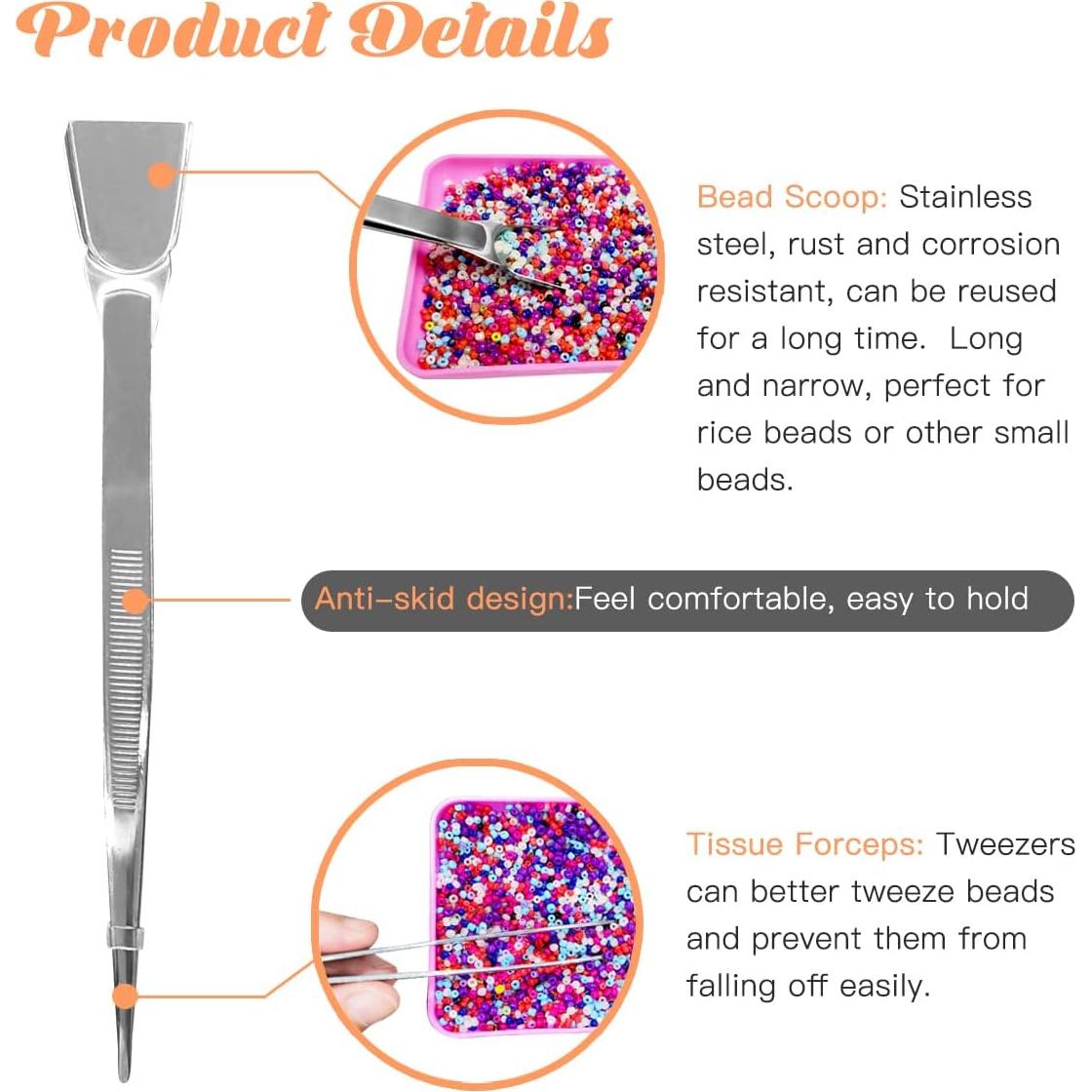 Kit de Telar de Beads Hobbyworker con Agujas y Hilo 24-42.5 cm