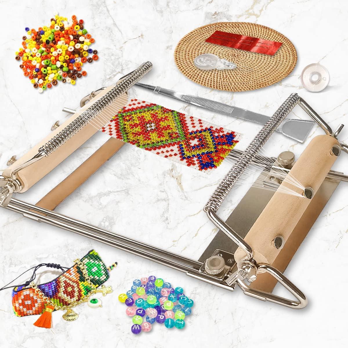 Kit de Telar de Beads Hobbyworker con Agujas y Hilo 24-42.5 cm