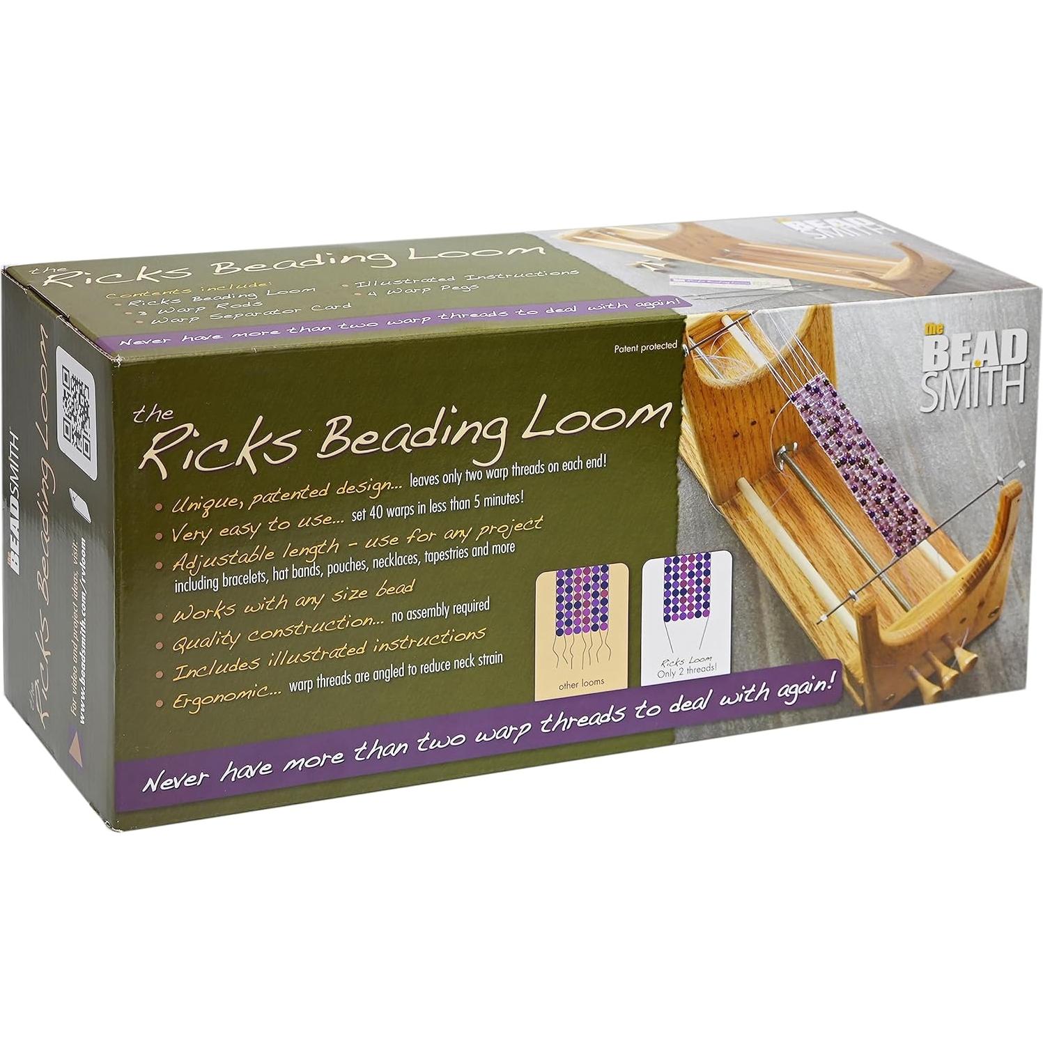 Telar de cuentas The Beadsmith RV-LOOM1 de madera 34.3x9.5cm