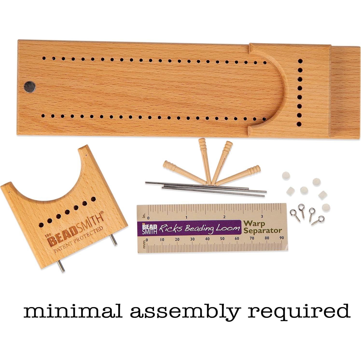 Telar de cuentas Little Ricky The Beadsmith de madera 23.5 cm