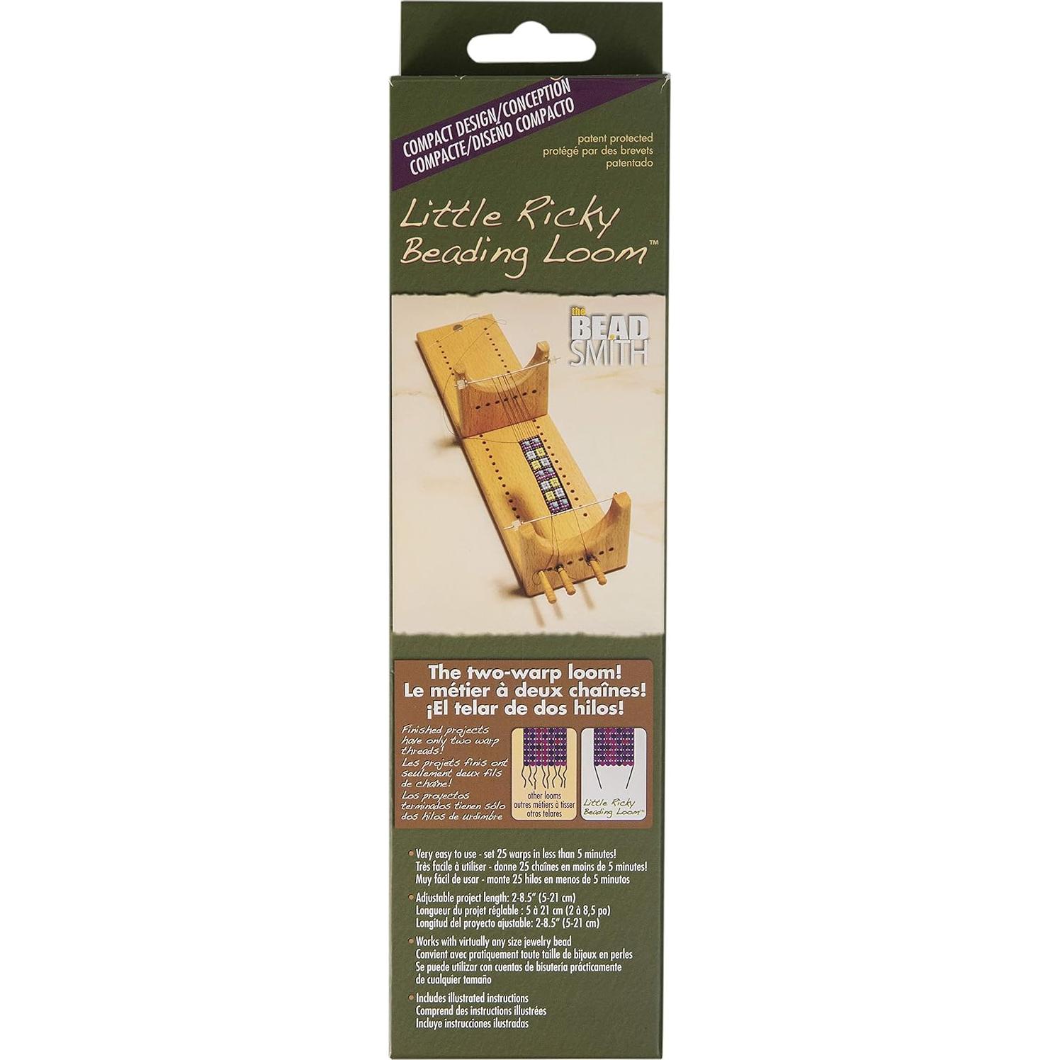 Telar de cuentas Little Ricky The Beadsmith de madera 23.5 cm