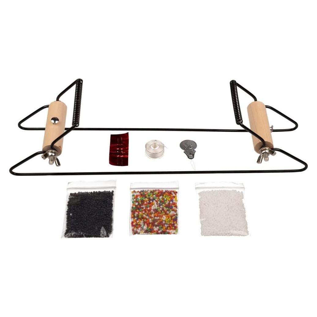Kit de Telar de Cuentas Craft County | Incluye Hilo, Agujas y Cuentas