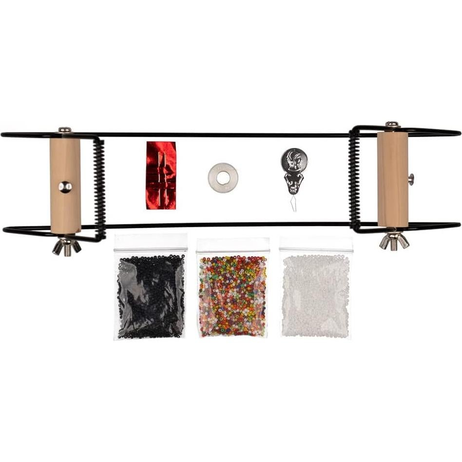 Kit de Telar de Cuentas Craft County | Incluye Hilo, Agujas y Cuentas