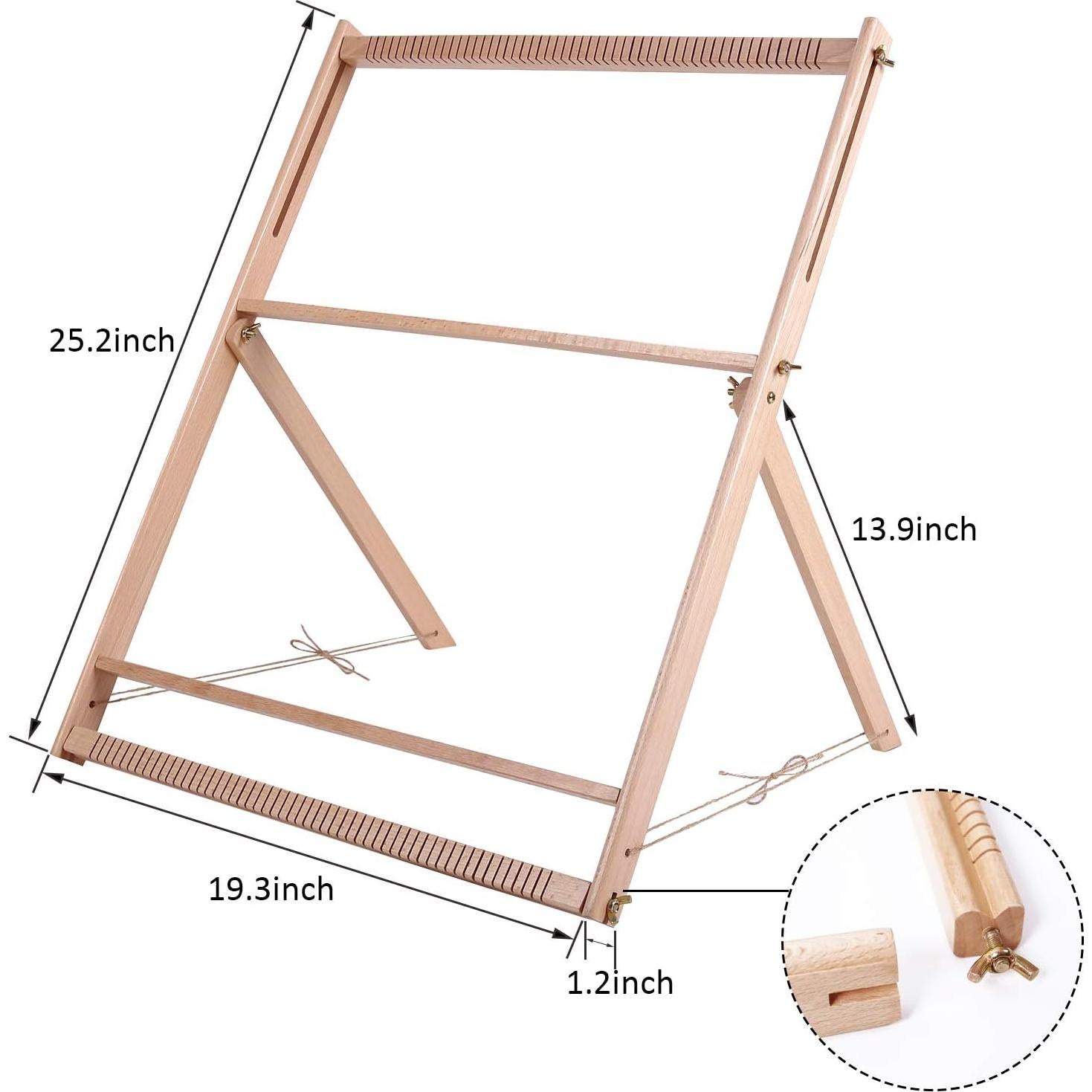 Telar de Tejer con Soporte WILLOWDALE 64x49 cm para Principiantes