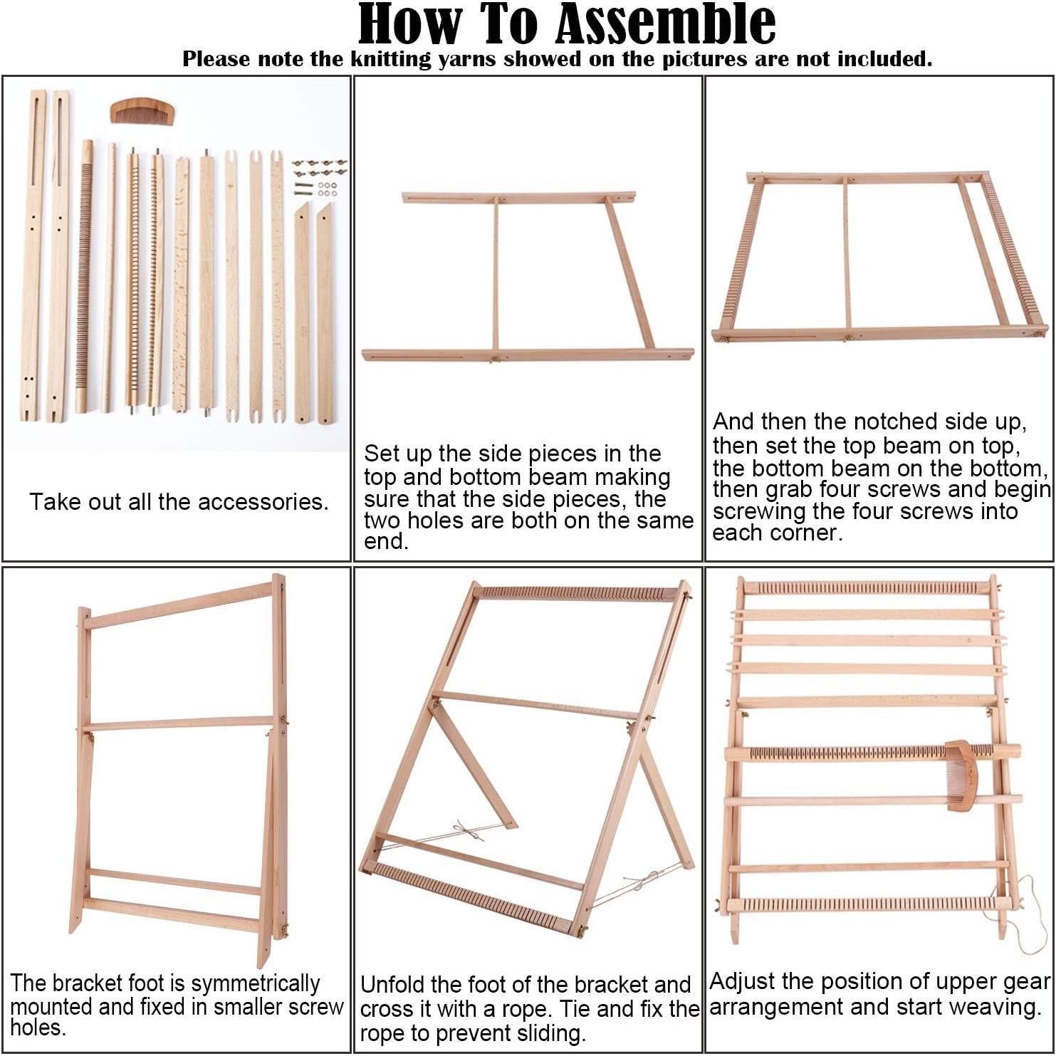 Telar de Tejer con Soporte WILLOWDALE 64x49 cm para Principiantes