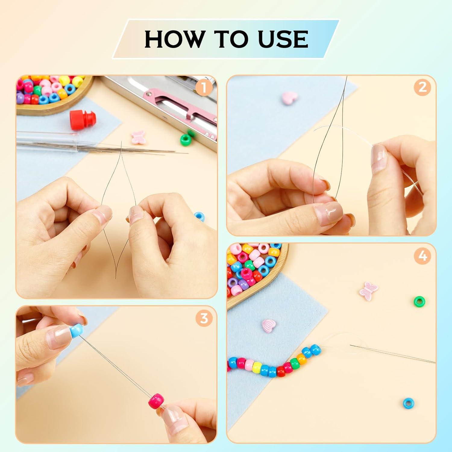 Set de Agujas para Beading FIVEIZERO - 21 Piezas, Ojos Grandes