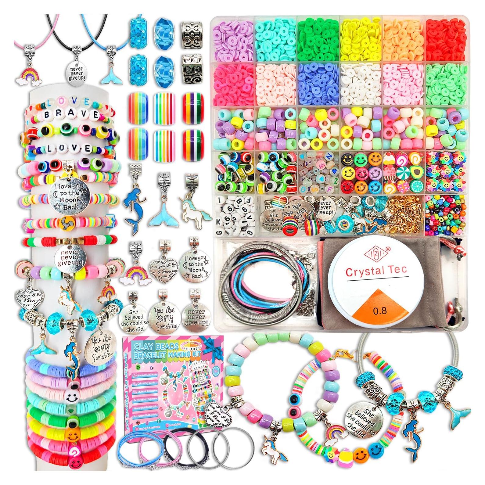 Kit de Fabricación de Pulseras Leitait - 1080 Piezas para Niñas
